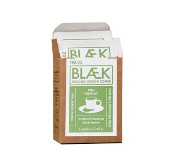 BLÆK Instant Coffee NØ.2 - Boîte à emporter - Pérou 2