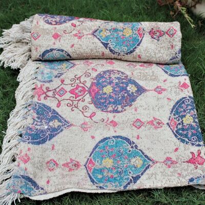 Beautiful Persian Looks Printed Cotton Throw Blanket