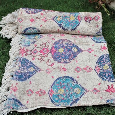 Beautiful Persian Looks Printed Cotton Throw Blanket