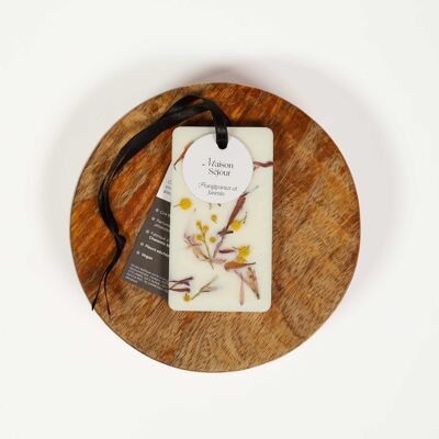 Frangipani y Jazmín - Tarjeta floral perfumada
