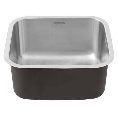 Livingandhome Kitchen Sink Stainless Steel Undermount Small Square Single Bowl Basin
