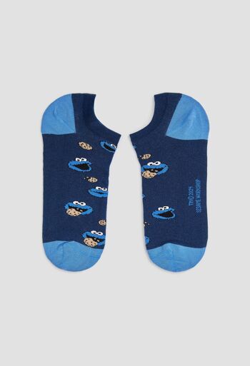 BeSesameStreet Cookie Monster - Chaussettes 100 % coton biologique 2
