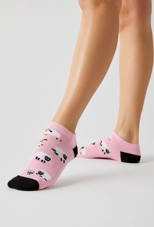BeSheep Pink - 100% Organic Cotton Ankle Socks