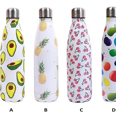 Stainless steel thermos in 4 cheerful designs. Capacity: 500ml SD-194