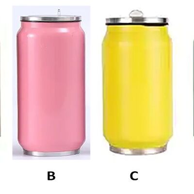 "¡Termo COLA" de acero inoxidable en 4 colores metalizados. Capacidad: 500ml SD-195