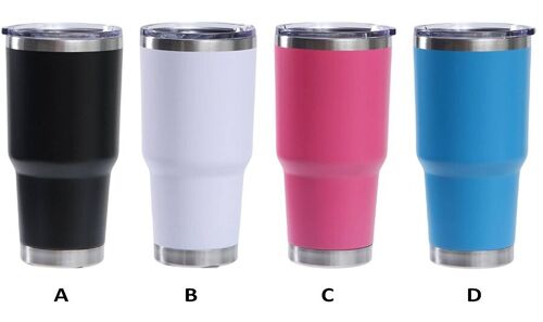 Stainless steel thermos in 4 different colors with an ideal shape for reception in the car. Dimension: 12x23cm Capacity: 900ml SD-196