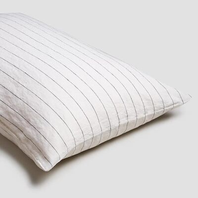 Luna Stripe Linen Pillowcases (Pair) - Super King