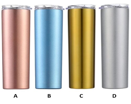 Stainless steel thermos in 4 colors. Dimension: 7.4x21.2cm Capacity: 500ml SD-198