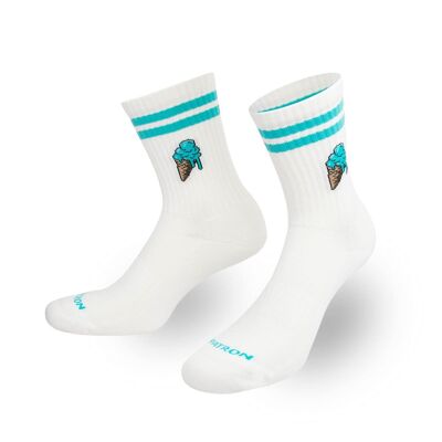 Ice cream cone sports socks from PATRON SOCKS - STAY COOL, PLAY COOL!