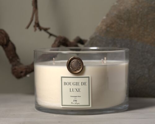 Champagne Rose Luxury 5 wick Candle 75oz-2.140kg