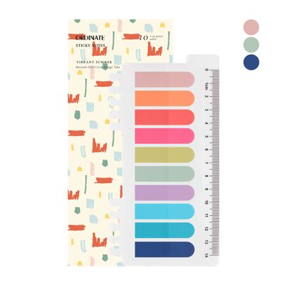 Sunkissed Summer Half Circle Design | Adhesive strips | Transparent Sticky Notes | sticky notes | Index tabs sticky notes