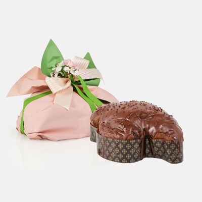 Colombe en chocolat noir
