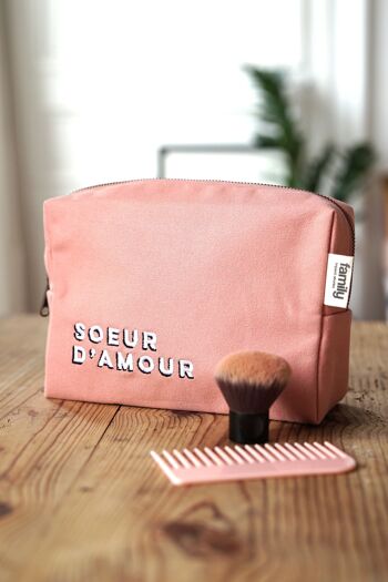 TROUSSE DE TOILETTE SŒUR D’AMOUR ROSE 2