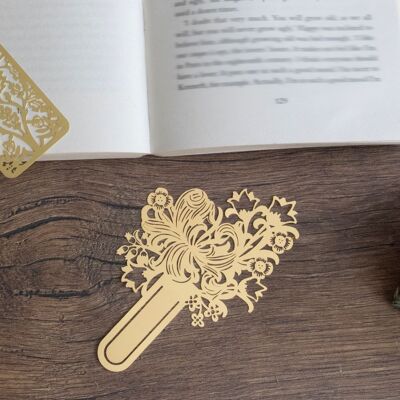 Segnalibro tagliato al laser Golden Lily di William Morris