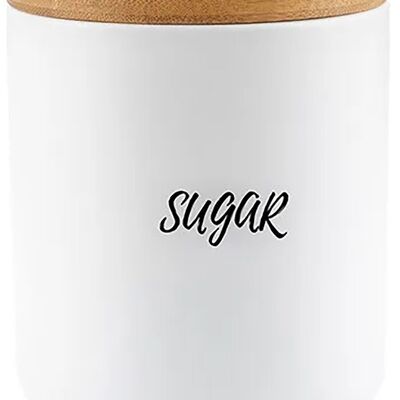 Cafetière en céramique avec couvercle en bois de bambou, fermeture hermétique de couleur blanche. Capacité : 850 ml SD-164W