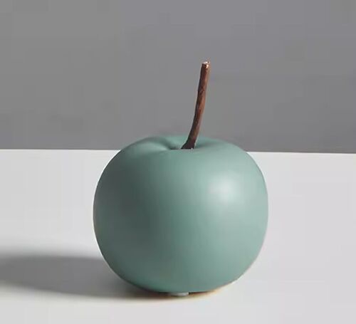 Ceramic table decoration "APPLE" in green color. Dimension: 18x11cm SD-172G