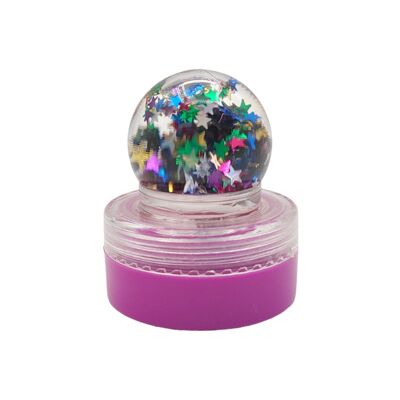 Lip Gloss infantil en cajita bola de estrellas