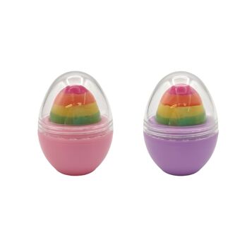 Gloss à lèvres multicolore pour enfants dans une boîte à œufs 1
