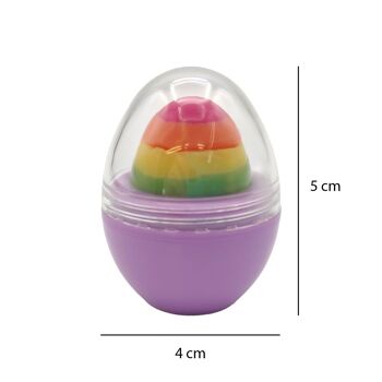Gloss à lèvres multicolore pour enfants dans une boîte à œufs 2