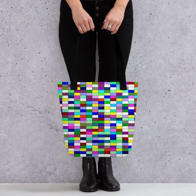 Bolso tote con diseño artístico