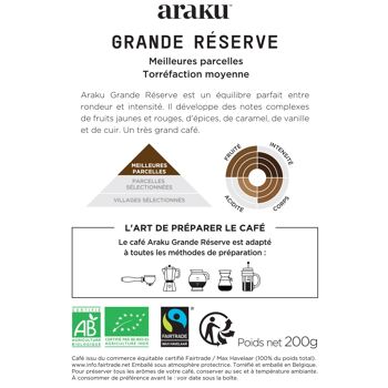 Sachet 200g Café Bio Grande Réserve moulu 3