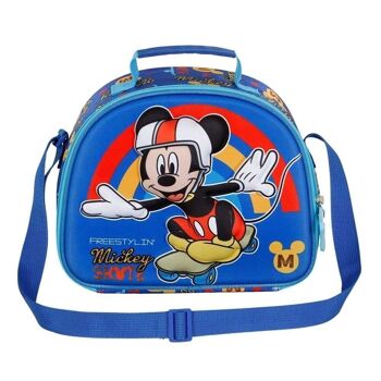 Disney Mickey Mouse Freestyle-3D Sac à déjeuner Bleu 2