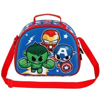 Marvel The Avengers Mini Heroes-3D Sac à goûter Multicolore 2