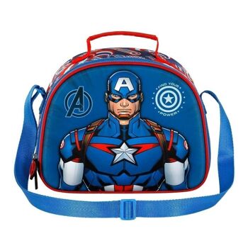 Marvel Captain America First-3D Sac à déjeuner Bleu 2