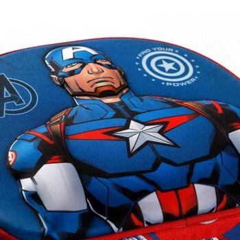 Marvel Captain America First-3D Sac à déjeuner Bleu 4