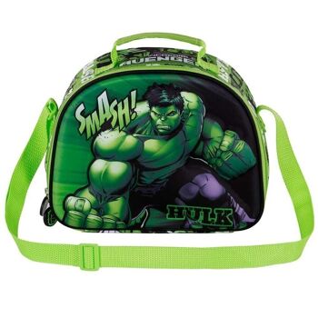 Marvel Hulk Superhuman-3D Sac à déjeuner Vert 2