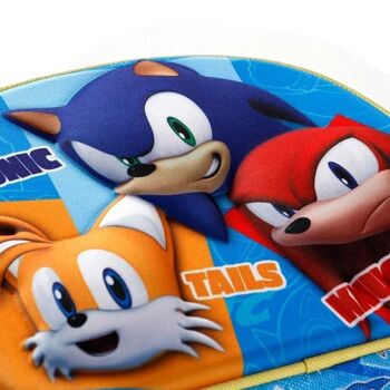 Sac à lunch Sega-Sonic Trio-3D, bleu 4