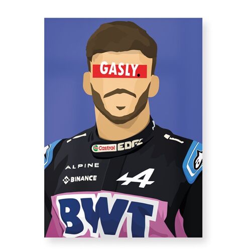 Affiche Pierre Gasly - 30X40 cm