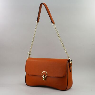 583030 tangerine - Leather bag