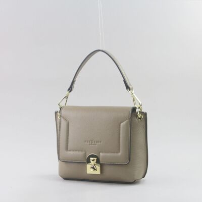 583042 Taupe - Leather bag