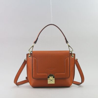 583042 tangerine - Leather bag