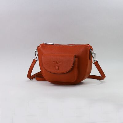 583040 tangerine - Leather bag
