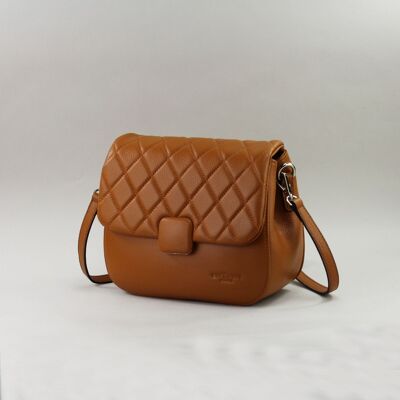 583039 Camel - Leather bag