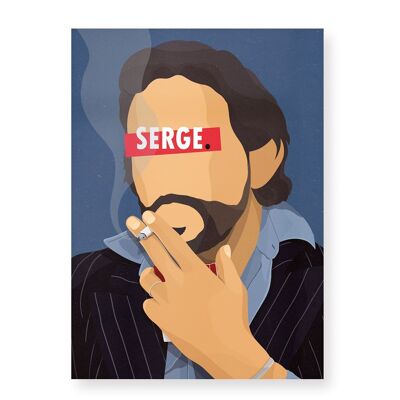 Serge Gainsbourg Poster – 30 x 40 cm