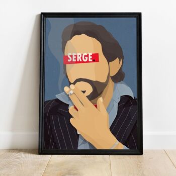 Affiche Serge Gainsbourg - 30X40 cm 2
