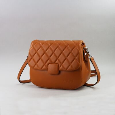 583039 tangerine - Leather bag