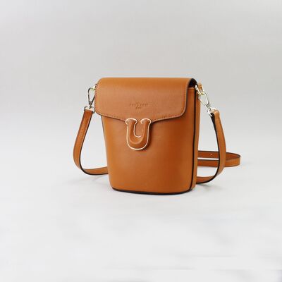 583038 tangerine - Leather bag