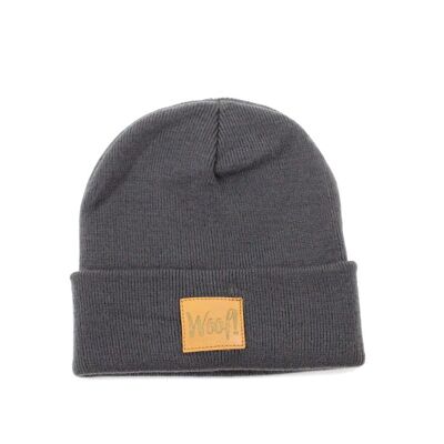 Dark gray hat with patch