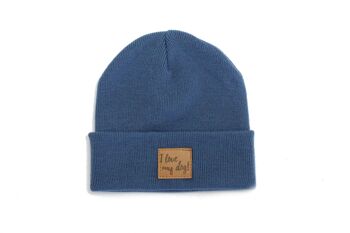 Chapeau frison bleu avec patch 2