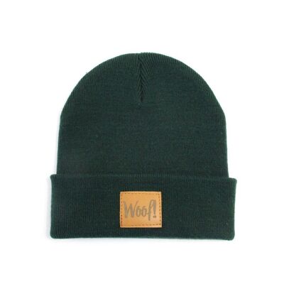 Dark green hat with patch