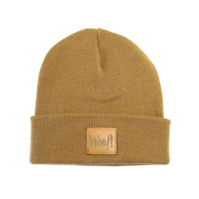 Camel hat with patch
