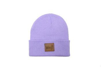 Chapeau lilas avec patch 1