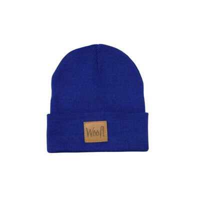 Royal blue hat with patch