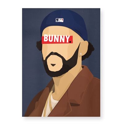 Affiche Bad Bunny - 30X40 cm