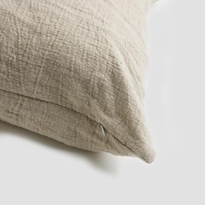 Oatmeal Crinkle Cushion Cover - Without Filler