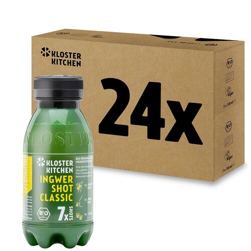 BIO Ingwer Shot Classic 7SHOTS 250 ml (inkl. 0,25€ EINWEG Pfand)